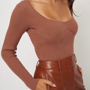 Dynamite Ribbed Sweater